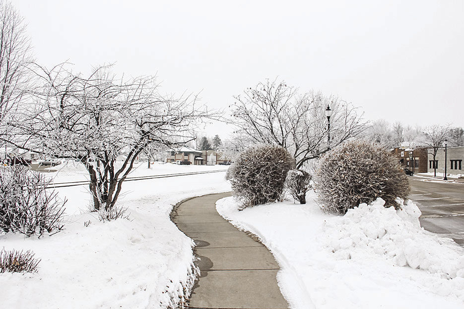 Market Street in winter